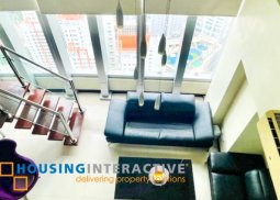 fully furnished 1-bedroom loft unit for sale in one central