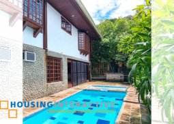midcentury 2-storey, 5-bedroom house with pool for rent in ayala alabang village