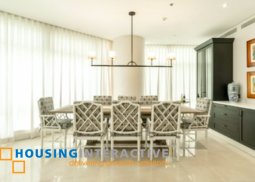 fully furnished 3-bedroom unit with parking for sale in two roxas triangle