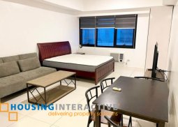 fully furnished studio unit for rent in icon plaza