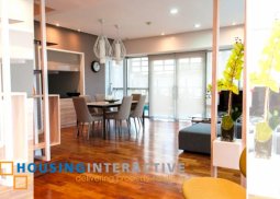 fully furnished 2-bedroom bi-level unit with parking for sale/rent in the residences at greenbelt