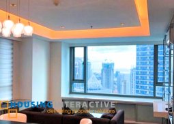 fully furnished 1-bedroom unit with parking for sale in alphaland makati place