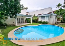 grand 2-storey, 4-bedroom house with pool for rent in ayala alabang village