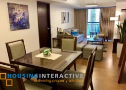 fully furnished 1-bedroom unit with parking for rent in verve residences