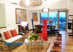 fully furnished 2br bi-level condo unit for rent in makati