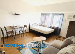 fully furnished studio unit for rent in the rise makati
