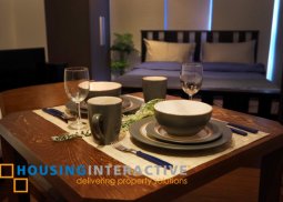 fully furnished studio unit in knightsbridge residences for rent