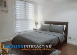 fully furnished 1br unit in sapphire bloc for lease