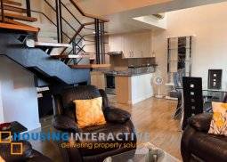 fully furnished 2br loft type unit for lease in one rockwell