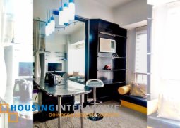 fully furnished studio unit for rent at paseo parkview, makati