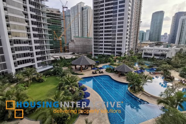 for rent: fully furnished 2br in proscenium at rockwell