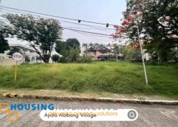 vacant corner lot for sale in ayala alabang village, muntinlupa