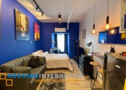 a studio type unit for lease in victoria de morato condominiums