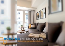 elegantly furnished 1br unit with balcony for rent in verve residences