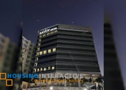 fully-furnished queen suite unit in savoy hotel manila, pasay city for sale