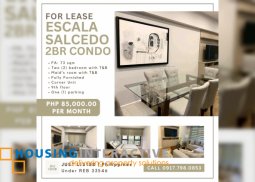 a 2br fully furnished unit for lease/rent in escala salcedo
