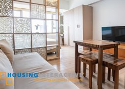 a fully furnished studio unit for sale/lease in one shangri-la place