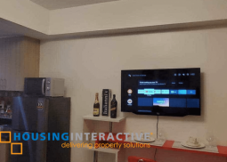 a fully furnished 1br unit with balcony for lease in shore 2 residences