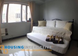 fully-furnished studio unit in morgan suites executive residences, taguig city for rent