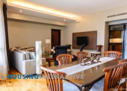 a fully furnished 3br unit with balcony for lease in the residences at greenbelt