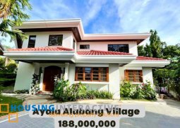 for sale 2-storey house & lot in ayala alabang village