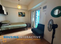 fully furnished 1br unit with balcony lease in trion tower