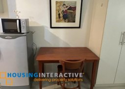 fully furnished studio unit for lease in jazz residences
