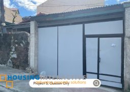 2br bungalow house & lot for rent in project 3, quezon