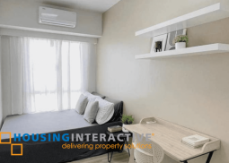 fully furnished 1bedroom with balcony for rent in avida towers vireo