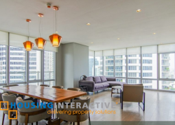 fully furnished 3br unit for lease in proscenium at rockwell