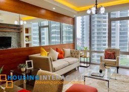 fully furnished 3br unit for laese in proscenium at rockwell