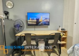 upgraded fully furnished studio penthouse unit for sale/lease at stanford suites 3 south forbes golf city