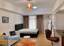 fully furnished studio unit for lease at verve residences