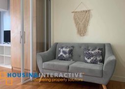 fully furnished 1bt unit with balcony for lease at acqua private residences