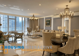 interior designed 3br unit for lease at proscenium residences