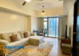 fully furnished 1br unit with balcony for lease at park triangle residences