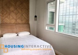 fully furnished 1br unit with balcony for lease at park terraces