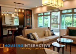 fully furnished 2br unit with parking for rent at one serendra