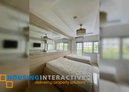 fully furnished 1br unit with balcony for lease at shore residences