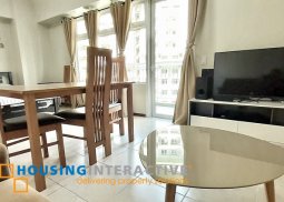 fully furnished studio unit with balcony for sale at two serendra