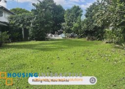 residential lot for sale in rolling hills, new manila
