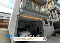 four storey townhouse for sale in heroes hill, quezon