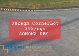 corner lot for sale at sonoma residences, nuvali