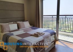 fully furnished 1br unit with balcony for lease at infinity tower
