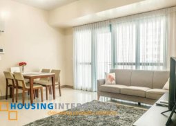 fully furnished 2br unit with balcony for lease at one uptown residences