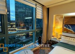fully furnished 1br unit with parking for lease at one uptown residences