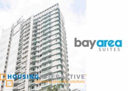 fully furnished 1br unit with balcony for lease at bay area suites