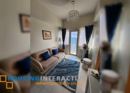fully furnished 1br unit with balcony for lease at time square west