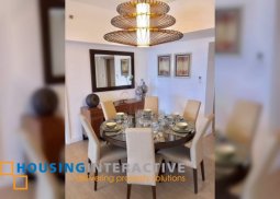fully furnished 3br unit with balcony for lease at one shangri-la place
