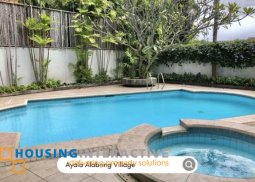 4br house & lot for rent in ayala alabang village, muntinlupa